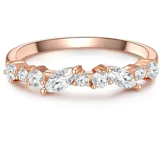 Glanzstücke München Ring aus Sterling Silber mit Zirkonia in roségold | Gr.: 58
