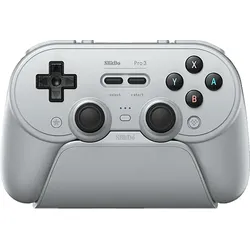 8BITDO Pro 3 Bluetooth Gaming Controller Classic Grau für Nintendo Switch, Switch 2, PC, Android, iOS