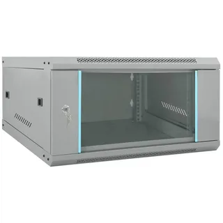 vidaXL Netzwerkschrank mit Speicher Grau 60 x 60 x 35 cm Stahl