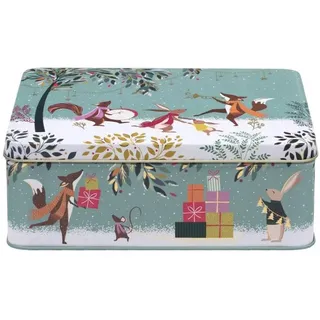 Sara Miller Woodland Tales Aufbewahrungsbox Blechdose, tief, rechteckig, 195 x 154 x 75 mm