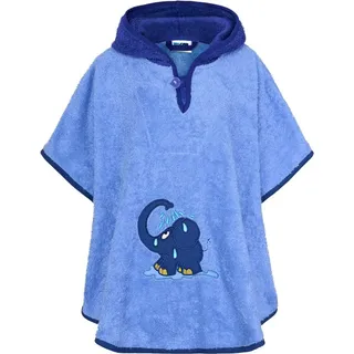 Smithy by Dagmar Nelk Smithy Badeponcho ELEFANT 55 x 70 cm blau - 2 Jahre Gewährleistung - mind. 14 Tage Rückgaberecht - Blau