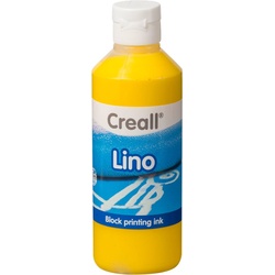 Creall Lino Blockprintverf Geel, 250ml, Malset für Kinder
