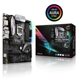 Asus ROG Strix H270F Gaming Mainboard Sockel 1151 (ATX, Intel H270, Kabylake, 4x DDR4 Speicher, USB 3.1, M.2 Schnittstelle)