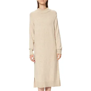 VILA Ril Crew Kleid Natural Melange L