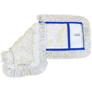 Wischmop aus Baumwolle ECO Wischbezug weiß 40 cm Baumwollmop, Einzelschichttaschen, innen Schlinge