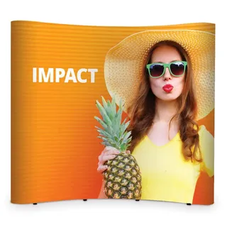 Faltbare Messewand »Quick Impact Pop-Up« gebogen