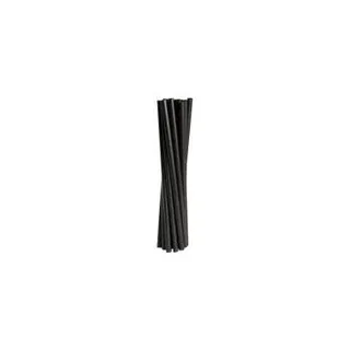 Mehrweg-Trinkhalme Schwarz PP | 19 cm - ø 6 mm | Strohhalm Spülmaschinenfest & stabil - 250 Stück