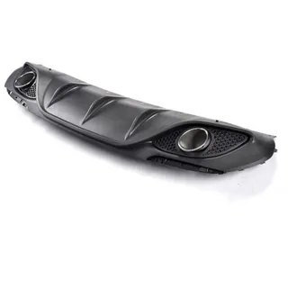 Spoiler Heckflügel Auto Heckdiffusor Auspuff Tipps Heckschürze Lip Spoiler Für Alfa Für Romeo Für Giulia Limousine 4 Tür 2016-2020 Für Quadrifoglio (Farbe : Without Reflectors)