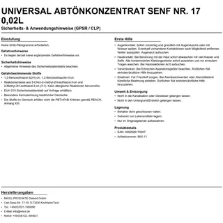 Mixol Abtönkonzentrat 20 ml Nr. 17 senf