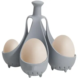Eierkocher aus Silikon | 4/6 Gitter Silikon Eierkocher Tassen | Silikon Eierbecher für pochierte Eier | Gekochter Eierhalter Silikon Eierkocher | Hitzebeständige Silikon-Eierkocher