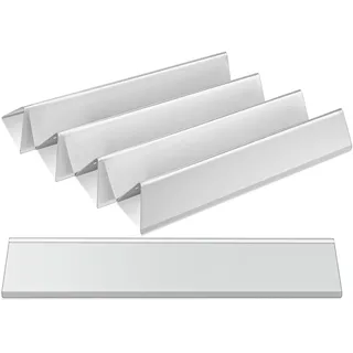 GLARETEX 7636 Flavorizer Bars, Edelstahl Aromaschienen für Weber Spirit I & II 300 Series, Spirit E310, E320, E330, S310, S320, S330 (mit vorderen Brennerknöpfen), 38,9CM