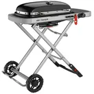 Weber Gasgrill Traveler  (Grillfläche  (B x T): 63 x 34 cm, 3,8 kW, Anzahl Brenner: 1, Schwarz/Silber)