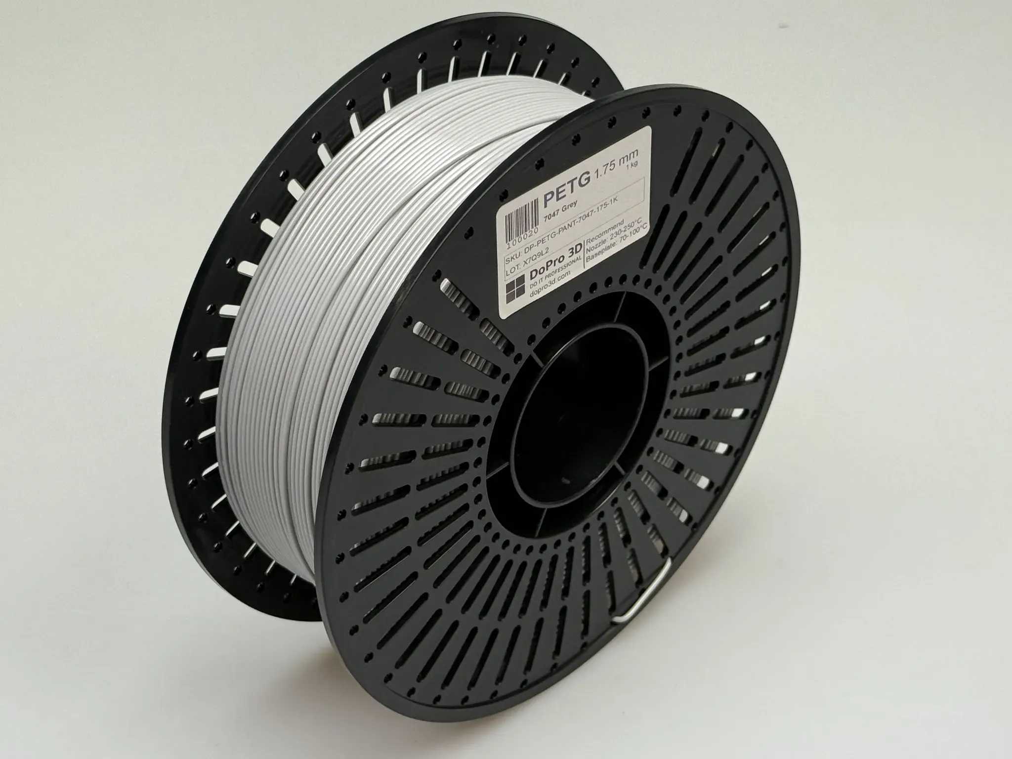 DoPro 3D PETG Filament Concrete Grey 7047 – Nexyl Class – 1,75 mm – 1,0 kg