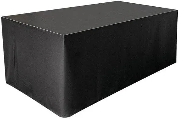 Wentex Stage Skirt Bühnenverkleidung Molton CS 300 g/m2, Schwarz - 620 (W) x 100 (H) cm - glatt