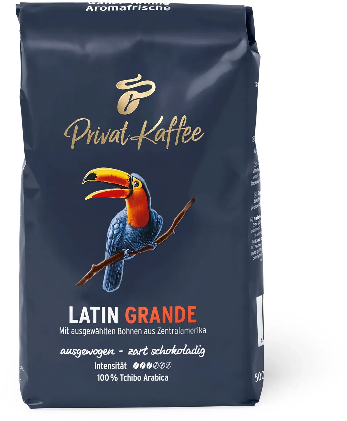 Tchibo - Privat Kaffee Latin Grande - 500 g Ganze Bohne - Intensität: 3/6