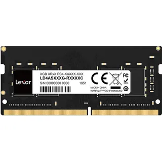 Lexar Hochleistungs-SO-DIMM, 16GB DDR4, 3200MHz Laptop-RAM, 260-Pin SODIMM, PC-Laptop-Computerspeicher, Hochleistungs Arbeitsspeicher (LD4AS016G-B3200ASST)