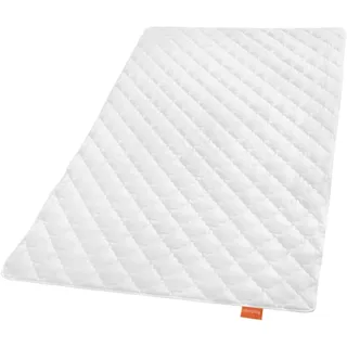sleepling Bettdecke Bambus 135 x 200 cm, Sommerdecke, Bezug 100% Baumwolle versteppt mit 100% Viskose (Bambus-Zellstoff), 360 gr. Füllgewicht, - weiß