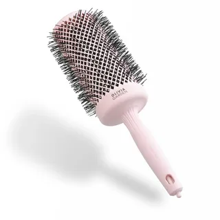 Olivia Garden Expert Blowout Speed – Pastellrosa - 65 - Keramik-Rundbürste mit extra langem Barrel für 25% schnellere Blowouts