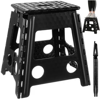 Malatec Klapphocker Sitzhocker Kunststoff 39cm Tritthocker Badhocker