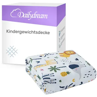 DAILYDREAM Kinder aus 100% Baumwolle, 2,3Kg, 90x120cm, Motiv Safari