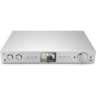 Hama DIT2105SBTX DAB+, DAB, FM Bluetooth USB, WLAN, Internetradio Silber