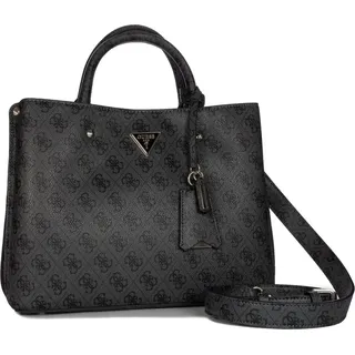 GUESS Handtasche Meridian 4g-logo Coal Logo Grau Damen