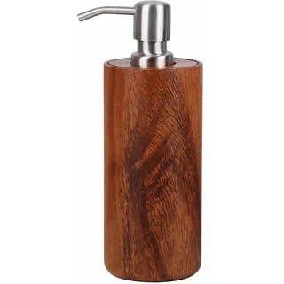 houseproud Seifenspender "Timber Craft" in Braun - (H)20 x Ø 8 cm