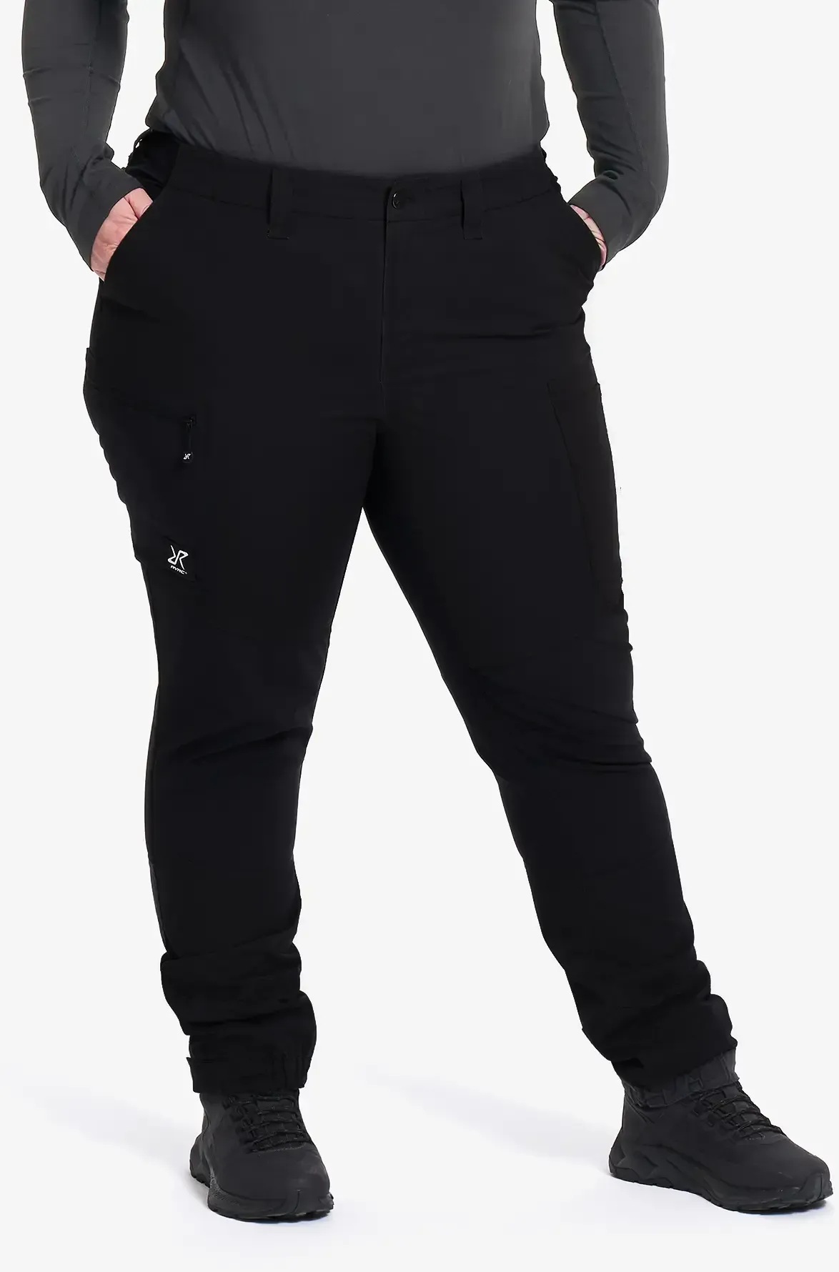 Nordwand Curved Stretch High-waist Pants Damen Black, Größe:XS - Outdoorhose, Wanderhose & Trekkinghose - Schwarz