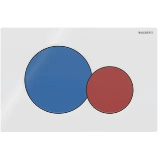 weiß Tasten blau/rot