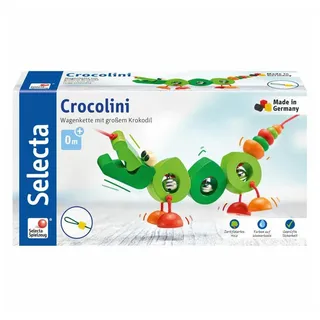 Schmidt Spiele Selecta 61016 - Kinderwagenkette, Crocolini, Holz, 63 cm