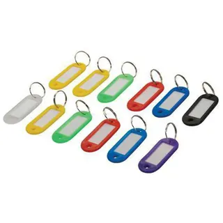 Silverline 844160 Schlüsselanhänger, Farben sortiert, 12er-Pckg. 12er-Pckg.