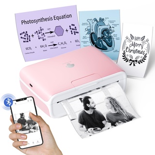 Phomemo M04S 110mm Mini Handy Thermodrucker – Taschendrucker Thermodrucker Bluetooth Drucker, 53/80/110 mm Druckbreite, 300DPI, kompatibel mit iOS & Android, für Dokumente,Notizen, Etiketten,Aufkleber