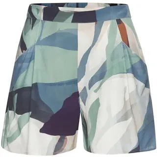 LASCANA Shorts Damen creme-blau-braun bedruckt Gr.44