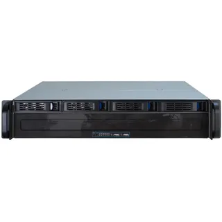 Inter-Tech IPC 2U-2404S Rack schwarz, 2 Höheneinheiten