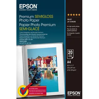 Epson Fotopapier S041332 DIN A4 seidenmatt 251 g/qm 20 Blatt