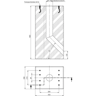 ABL GmbH E-Mobility Fertigfundament aus Beton EMC9999