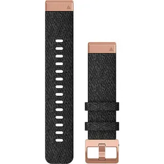 Ersatzarmband QuickFit 20 Nylon schwarz/rosegold (010-12874-00)