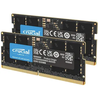 Crucial RAM 64GB Kit (2x32GB) DDR5 4800MHz SODIMM schwarz