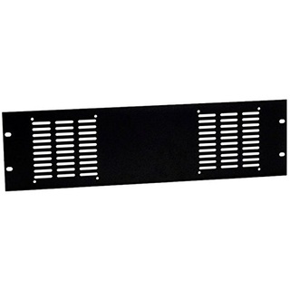 Adam Hall Hardware RACK PAN 03 FAN2-19" Rackblende 3HE | 2 Axial Lüfter, schwarz