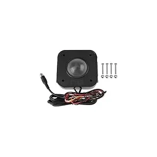 Digitalkey Arcade Gaming Trackball 4,5cm Durchmesser mit PS2 Stecker + PS2 auf USB Adapter (beleuchtet)