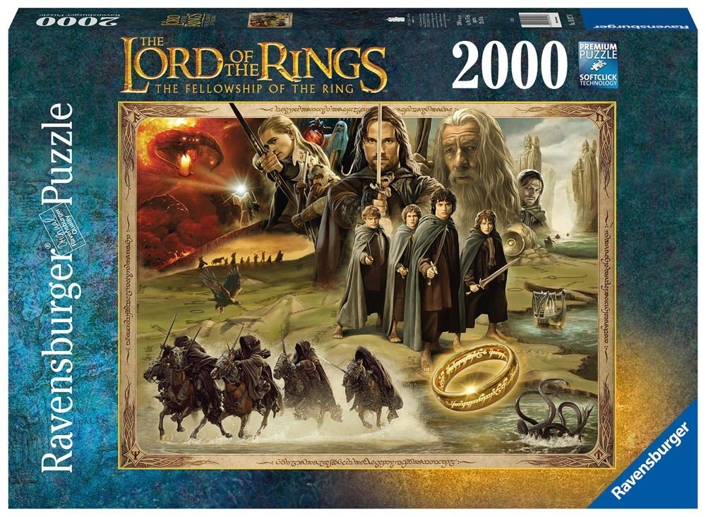 Ravensburger Puzzle 2000 Teile Puzzle Der Herr der Ringe The Fellowship of the Ring 16927, 2000 Puzzleteile