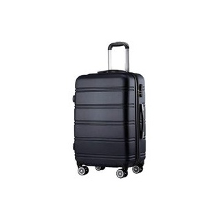 Hartschalenkoffer schwarz Kunststoff B/H/L: ca. 37x57x23 cm - schwarz