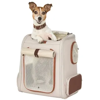 Knuffelwuff Hunderucksack Leicester für kleine Hunde – stabiler & atmungsaktiver Rucksack für Reisen & Alltag, faltbar