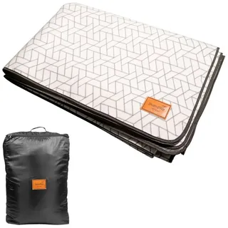 Skandika Zeltteppich | Outdoor - 250x310cm | mit Softtouch-Fleece, - Aufbewahrungstasche grau No Size