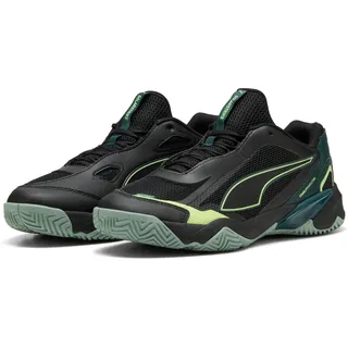 Puma Solarstrike 4 Hallenschuhe Herren black/green terrain/fizzy light/light moss 48