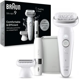 Braun Silk-épil 9-341 SensoSmart weiß/silber