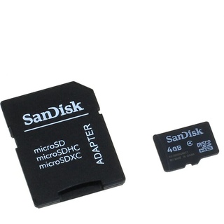 Speicherkarte SanDisk microSD 4GB f. Samsung GT-S5620 / S5620