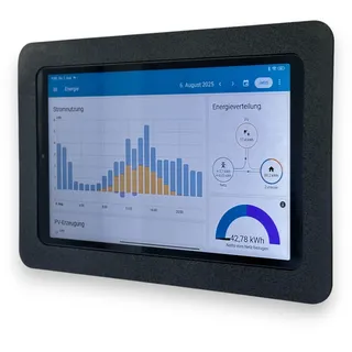 Wand-Tablet als Smart Home Steuerzentrale - Schwarz