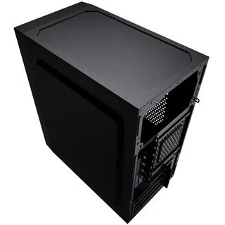 Gembird Fornax K300 Mini-ITX mATX Mini-Tower externes Gehäuse, Schwarz