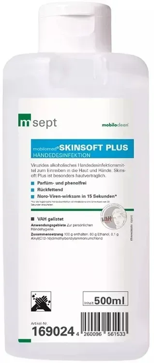 Cleanclub  Haut-/Händedesinfektion Skinsoft PLUS 500ml